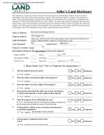 Updated Land Disclosure