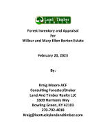 Forest Inventory and Appraisal Report