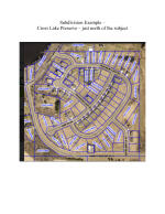 Subdivision Example - Cross Lk Preserve to North of Subject