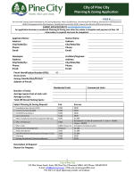 Pine  City Zoning Application - Re-Zoning Requests, PUD's, Etc.