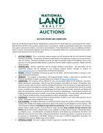 Auction Terms and Conditions
