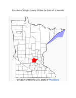 Location of Wright County Within the State of MN
