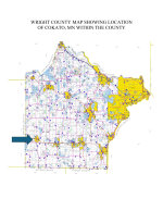 Wright Co Map Showing Location of Cokato Within the County