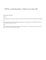 Legal Description - Parcel A