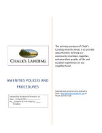 Amenities Restrictions