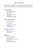 Builders Who Have Build in Chalks Landing