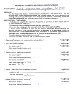 Seller Property Condition Disclosure