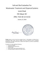 Soil Evaluation 13 acre tract