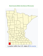 Rock County Within the State of MN