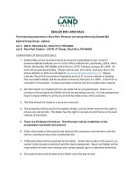 Sealed Bid Terms & Conditions