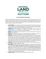 Auction Terms & Conditions