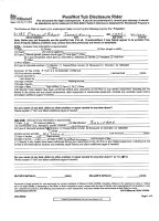 Pool/Hot Tub Disclosure