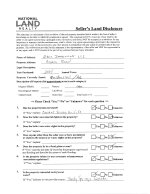 Land Disclosure