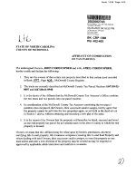 Affidavit of Combination of Tax Parcels