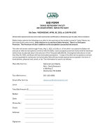 Sealed Bid Bid Form