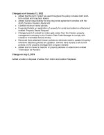 Creston Rental Guidelines