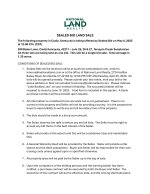 Sealed Bid Terms & Conditions