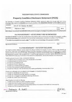 Seller Property Condition Disclosure