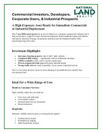 Commercial Investors, Developers Flyer
