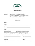 Sealed Bid Form