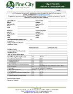 Pine  City Zoning Application - Re-Zoning Requests, PUD's, Etc.