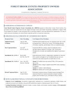 Restrictions and ByLaws