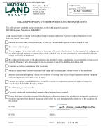 Seller Property Condition Disclosure